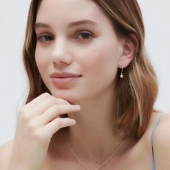 Estella Bartlett Star Drop Hoop Earrings