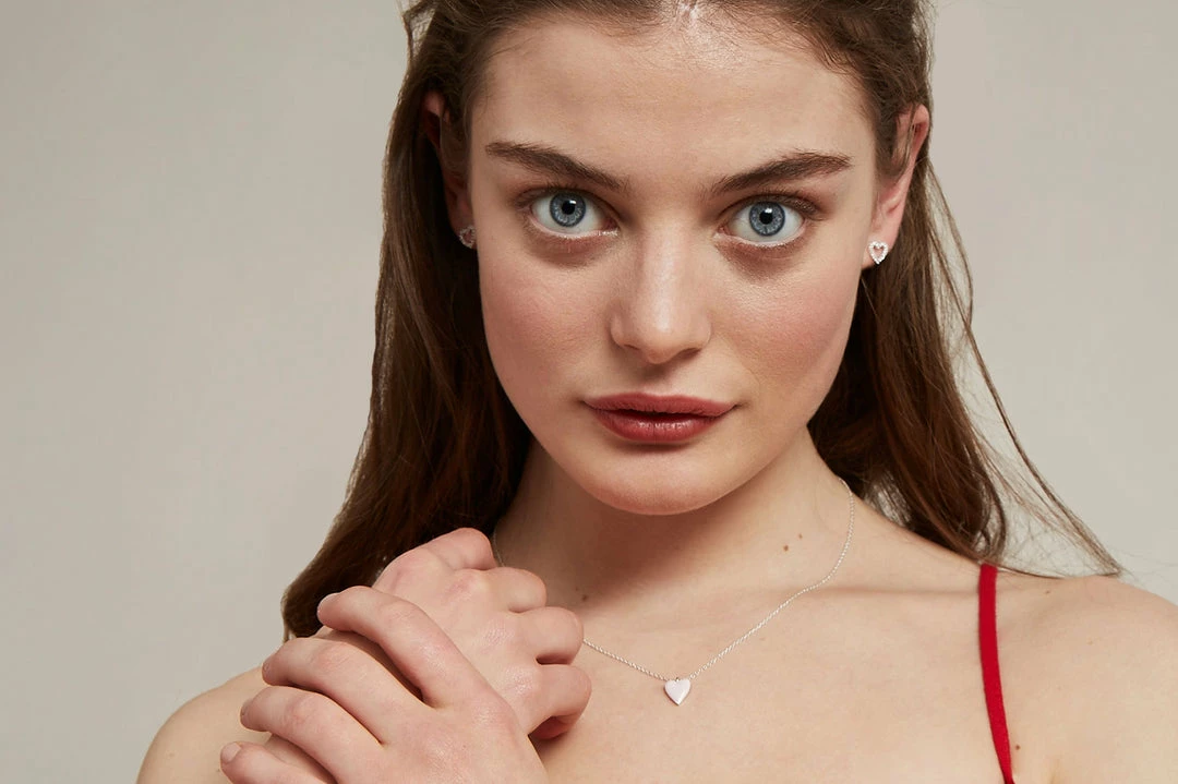 Estella Bartlett Enamel Heart Necklace 6 Estella Bartlett Enamel Heart Necklace