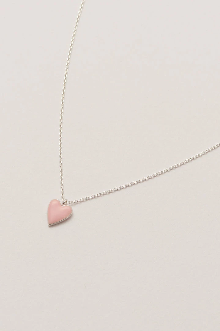 Estella Bartlett Enamel Heart Necklace 1 Estella Bartlett Enamel Heart Necklace