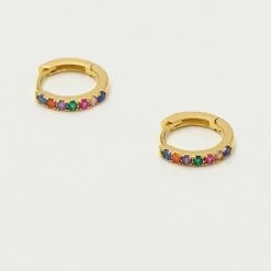 Estella Bartlett Best Sellers Hoop Rainbow Earrings