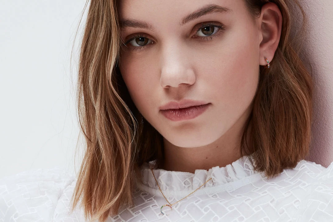 Estella Bartlett Sale CZ Rainbow Moon Necklace 8 Estella Bartlett Sale CZ Rainbow Moon Necklace