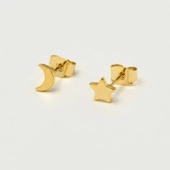 Estella Bartlett Mixed Moon And Star Earrings Jewellery