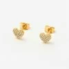 Estella Bartlett CZ Heart Earrings