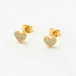 Estella Bartlett CZ Heart Earrings