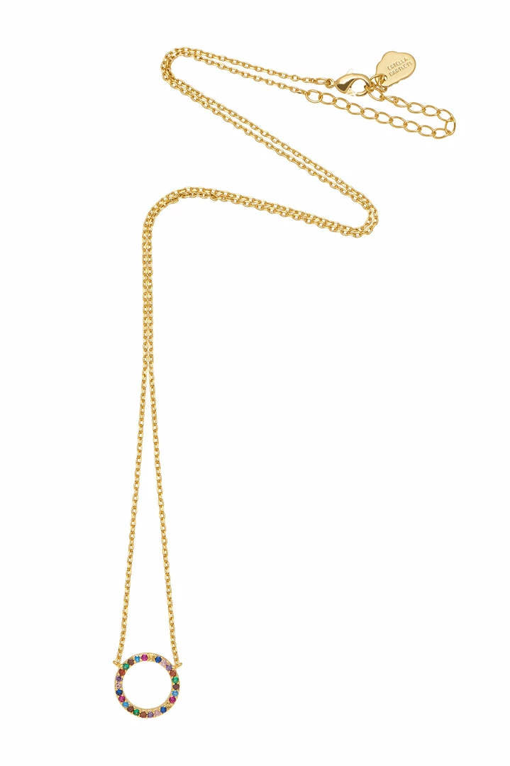 Estella Bartlett Best Sellers Rainbow Circle Necklace 9 Estella Bartlett Best Sellers Rainbow Circle Necklace