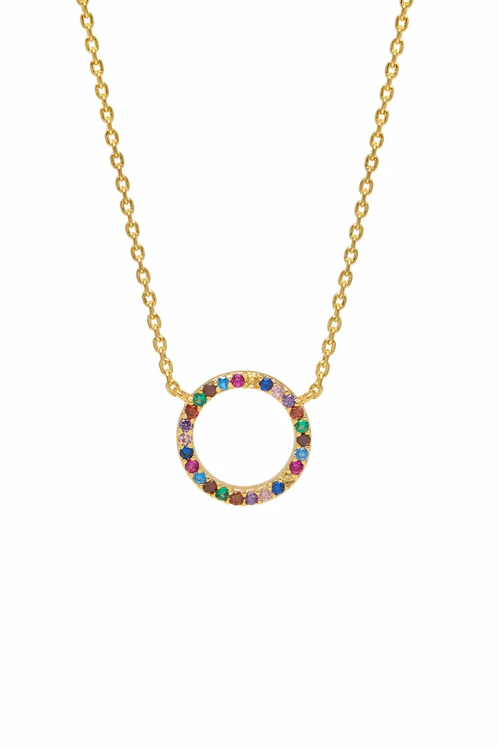 Estella Bartlett Best Sellers Rainbow Circle Necklace 3 Estella Bartlett Best Sellers Rainbow Circle Necklace