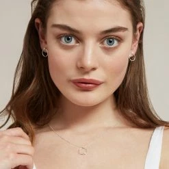 Estella Bartlett Sale Open Circle Necklace With Pearl