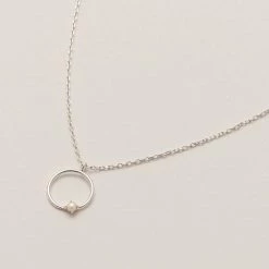 Estella Bartlett Sale Open Circle Necklace With Pearl