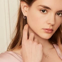 Estella Bartlett Sale Open Circle Necklace With Pearl