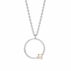 Estella Bartlett Sale Open Circle Necklace With Pearl
