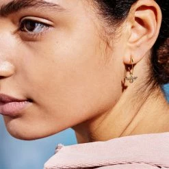 Estella Bartlett Best Sellers Bee Drop Hoop Earrings