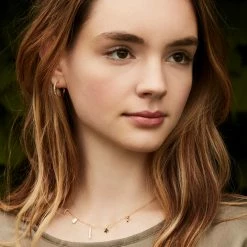 Estella Bartlett Jewellery Pave Set Large Hoop Earrings