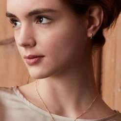 Estella Bartlett Granulated Huggie Earrings