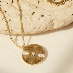 Estella Bartlett Sale Linear Disc CZ Necklace 15 Estella Bartlett Sale Linear Disc CZ Necklace