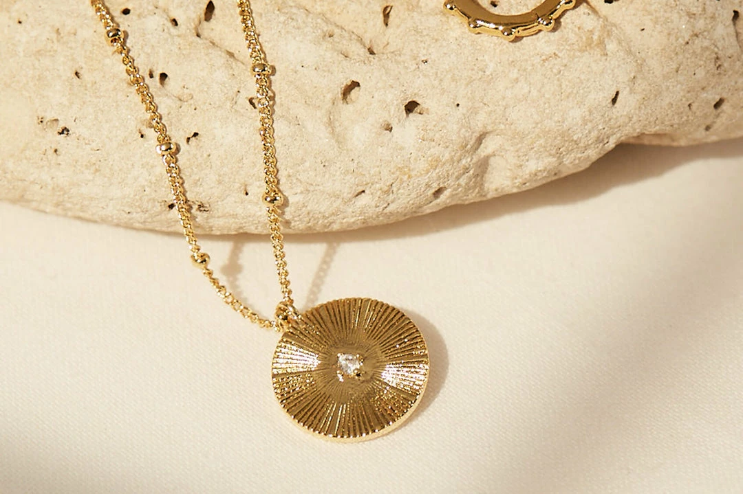 Estella Bartlett Sale Linear Disc CZ Necklace 6 Estella Bartlett Sale Linear Disc CZ Necklace