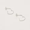 Estella Bartlett Best Sellers Open Heart Hoop Earrings