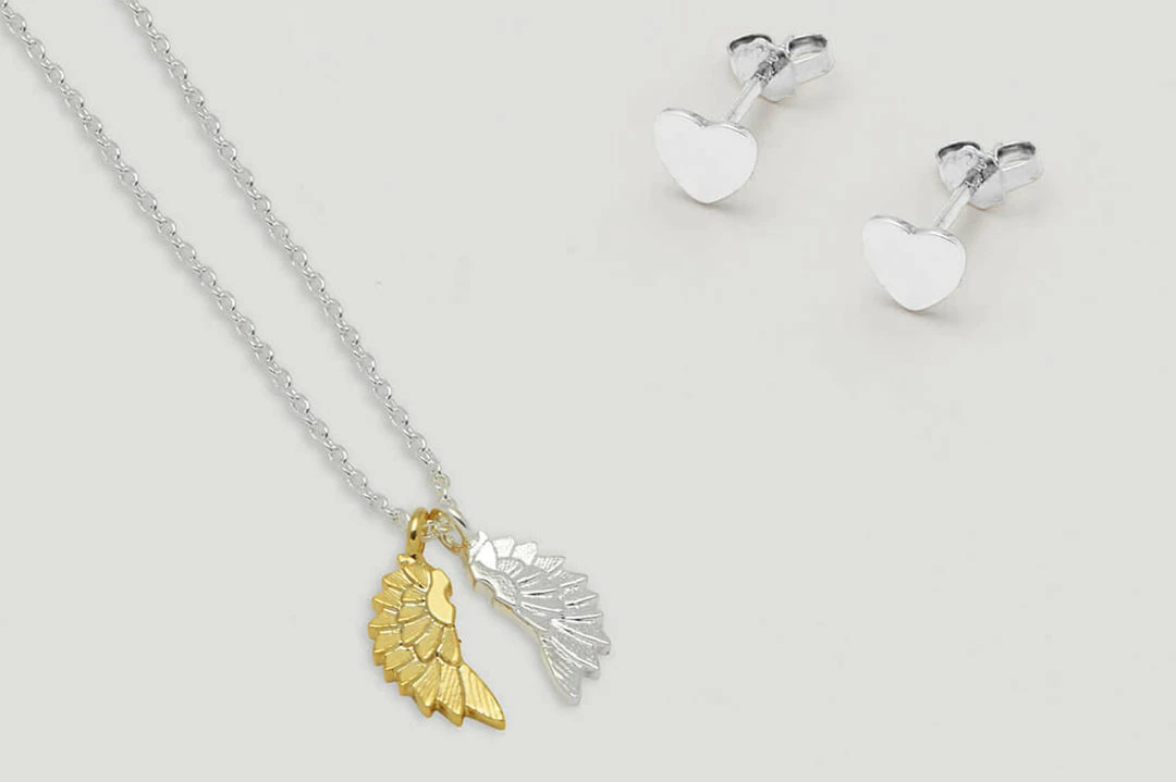 Estella Bartlett Wings Necklace And Heart Earrings Gift Set Sale 5 Estella Bartlett Wings Necklace And Heart Earrings Gift Set Sale