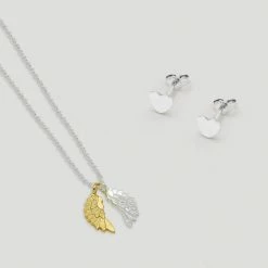 Estella Bartlett Wings Necklace And Heart Earrings Gift Set Sale