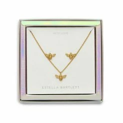 Estella Bartlett Bee Necklace And Bee Earrings Gift Set