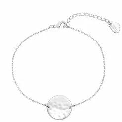 Estella Bartlett Hammered Disc Bracelet