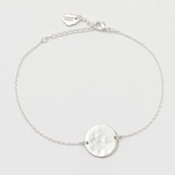 Estella Bartlett Hammered Disc Bracelet