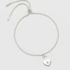 Estella Bartlett Heart Padlock Slider Bracelet