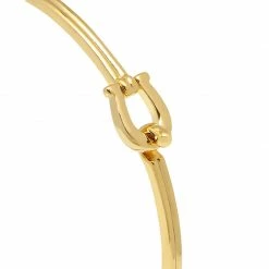 Estella Bartlett Lucky Horseshoe Hook Bangle Jewellery