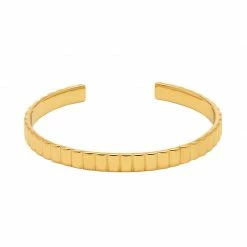 Estella Bartlett Textured Open Cuff Bangle Jewellery