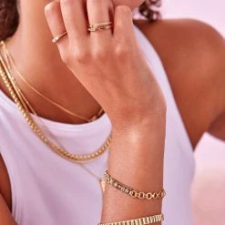 Estella Bartlett Slim Baguette CZ Ring