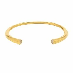 Estella Bartlett Open Cuff Bangle With Heart CZ Detail 11 Estella Bartlett Open Cuff Bangle With Heart CZ Detail