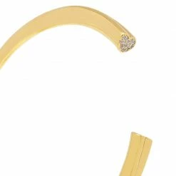 Estella Bartlett Open Cuff Bangle With Heart CZ Detail 16 Estella Bartlett Open Cuff Bangle With Heart CZ Detail