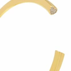 Estella Bartlett Open Cuff Bangle With Heart CZ Detail 15 Estella Bartlett Open Cuff Bangle With Heart CZ Detail