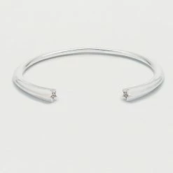Estella Bartlett Jewellery Open Cuff Bangle With Star CZ Detail