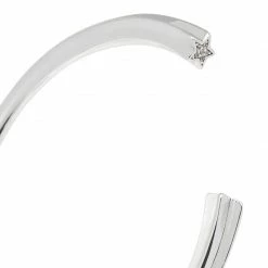 Estella Bartlett Jewellery Open Cuff Bangle With Star CZ Detail