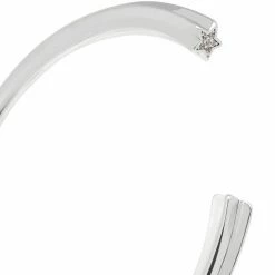 Estella Bartlett Jewellery Open Cuff Bangle With Star CZ Detail