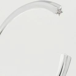 Estella Bartlett Jewellery Open Cuff Bangle With Star CZ Detail