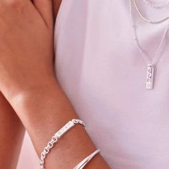 Estella Bartlett Jewellery Open Cuff Bangle With Star CZ Detail