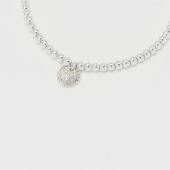 Estella Bartlett Sale Pave CZ Disc Liberty Bracelet
