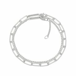 Estella Bartlett Sale Double Layer Paperclip Chain Bracelet