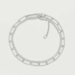 Estella Bartlett Sale Double Layer Paperclip Chain Bracelet