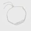 Estella Bartlett Hammered ID Bar Beaded Amelia Bracelet Sale