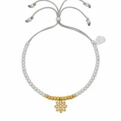 Estella Bartlett Daisy Wildflower CZ Charm Liberty Bracelet Sale