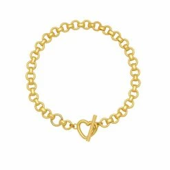 Estella Bartlett Heart T-Bar Link Chain Bracelet 8 Estella Bartlett Heart T-Bar Link Chain Bracelet