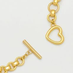 Estella Bartlett Heart T-Bar Link Chain Bracelet 9 Estella Bartlett Heart T-Bar Link Chain Bracelet