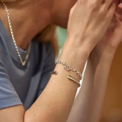 Estella Bartlett Chunky T-Bar Link Bracelet With Star Charm Jewellery