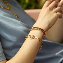 Estella Bartlett Jewellery Long Link T-Bar Mixed Chain Bracelet