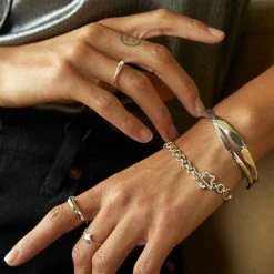 Estella Bartlett Chunky T-Bar Link Bracelet With Star Charm Jewellery