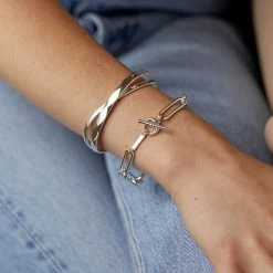 Estella Bartlett Long Link T-Bar Mixed Chain Bracelet Sale