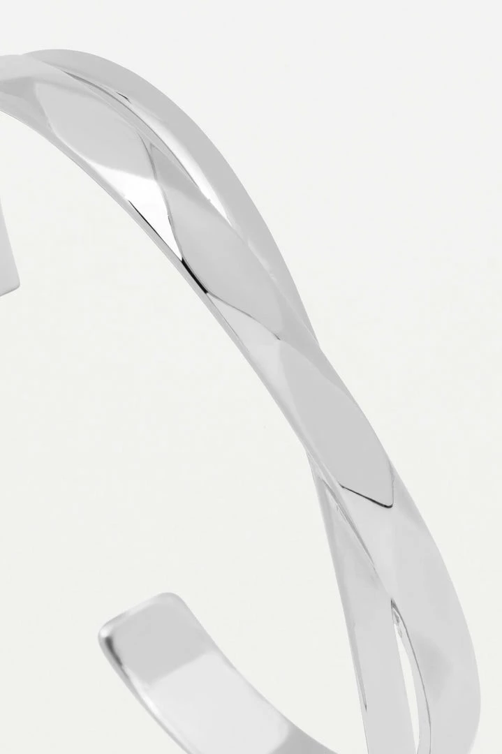 Estella Bartlett Faceted Texture Crossover Open Cuff Bangle Jewellery 6 Estella Bartlett Faceted Texture Crossover Open Cuff Bangle Jewellery