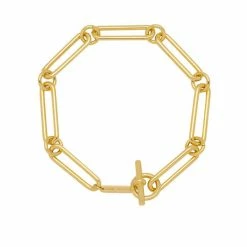 Estella Bartlett Jewellery Long Link T-Bar Mixed Chain Bracelet 8 Estella Bartlett Jewellery Long Link T-Bar Mixed Chain Bracelet